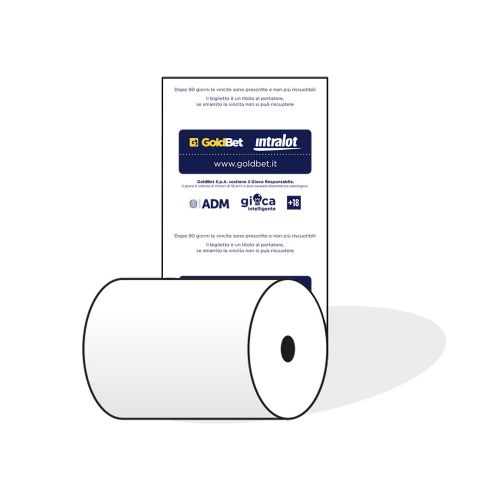 ROTOLI TERMICI SCOMMESSE  GOLDBET/ INTRALOT 80mm F12 75mt 55GR